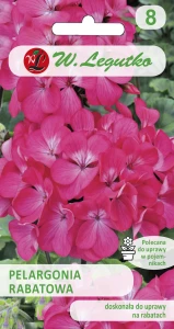 Pelargonia rabatowa różowa nasiona 0,05g Legutko